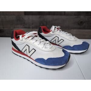 New Balance Men's 515v3 White Blue Red Size 8.5